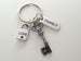 Family Key & Lock Charm Keychain, Family Keychain