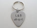 Custom Engraved Stainless Steel Guitar Pick Keychain; Anniversary Gift, Couples Keychain