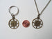 Bronze Sun Compass Neckace and Keychain Set - I'd Be Lost Without You; Couples Keychain Set