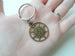 Bronze Sun Compass Keychain - I'd Be Lost Without You; Couples Keychain, Custom Engraved Tag Option