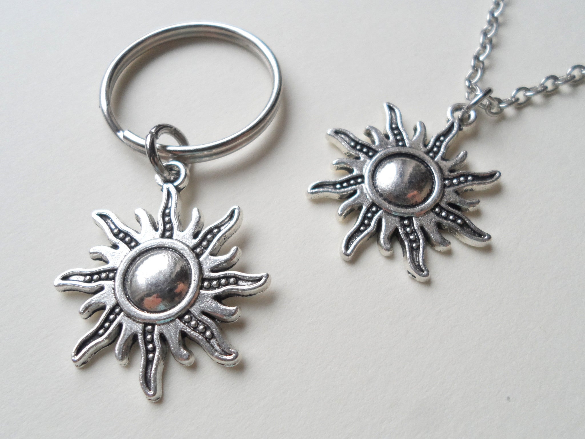 Couple keychain and best sale necklace