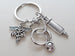 Medical Assistant Appreciation Gift Keychain, Stethoscope, Syringe, MA Charm, Employee Gift, Thank You Gift