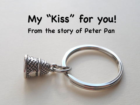 Thimble Keychain - Peter Pan's Kiss