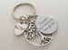 Board Certified Behavior Analyst Keychain, Keychain with Tree, BCBA Heart, and Thanks For Helping Me Grow Disc Charm, Appreciation Gift
