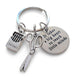 It Takes a Big Heart to Teach Little Minds Charm Keychain with Scissors & Crayons Charm, Teacher Appreciation Gift