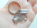 Medical Professional Charm Keychain, Nurse Appreciation Keychain With Small Tree & Face Mask Charm with Thank You Charm