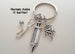 Nurse Appreciation Gift Keychain, Small Stethoscope, Syringe, RN Charm Keychain, Employee Gift, Thank You Gift