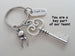 Dental Assistant, Dental Office Staff, Orthodontics Gift Keychain, Tooth & Key Charm Keychain, Employee Thank You Gift